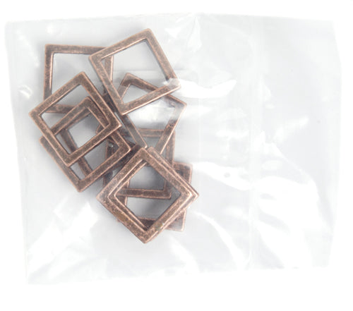 Metal 15.5mm Square Frame With 2-Hole 