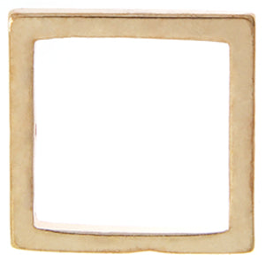 Metal 19mm Square Frame With 2 Hole - Cosplay Supplies Inc