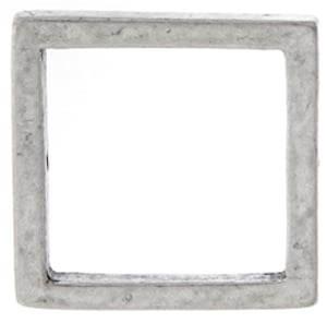Metal 19mm Square Frame With 2 Hole - Cosplay Supplies Inc