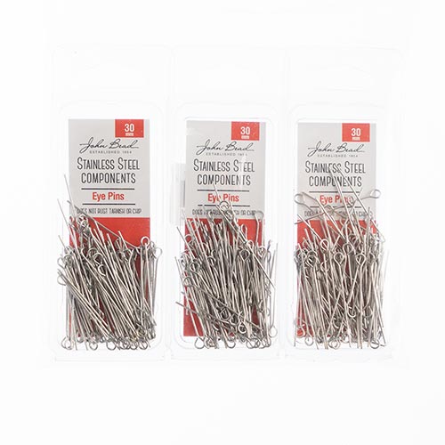 Stainless Steel Eye Pins 100pcs