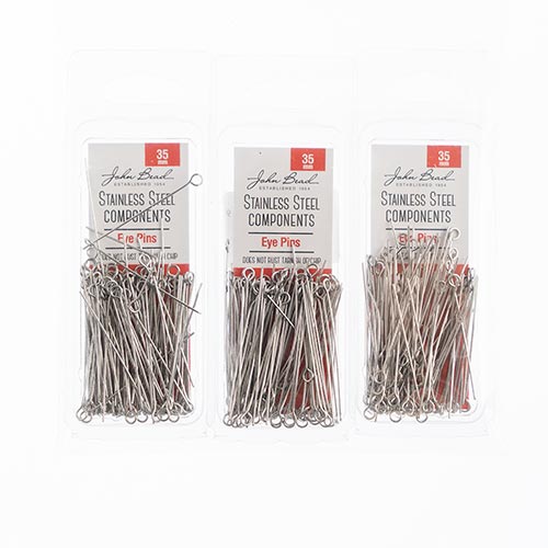 Stainless Steel Eye Pins 100pcs