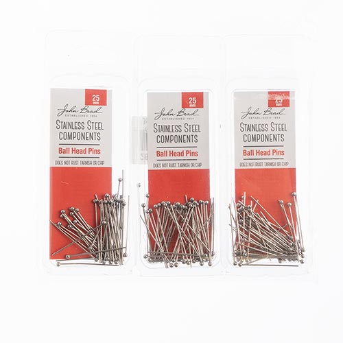 Stainless Steel Ball Head Pins 50pcs