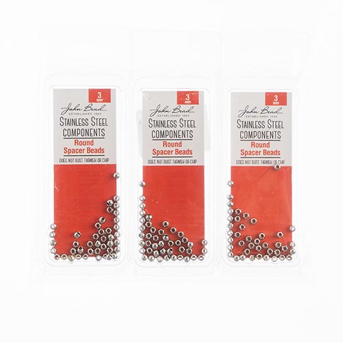 Stainless Steel Spacer Bead Round