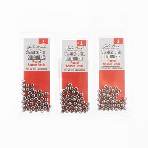 Stainless Steel Spacer Bead Round