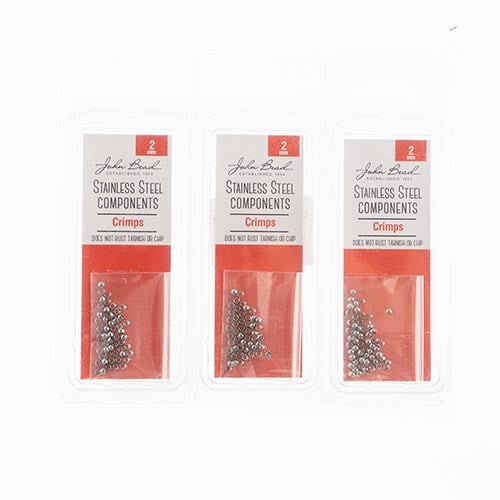Stainless Steel Crimp Beads 50pcs