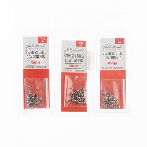 Stainless Steel Crimp Beads 50pcs