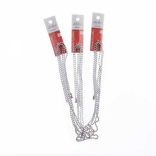 Stainless Steel Ball Chain 1m 2.4mm w/Connector