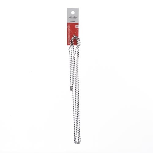 Stainless Steel Ball Chain 1m 2.4mm w/Connector
