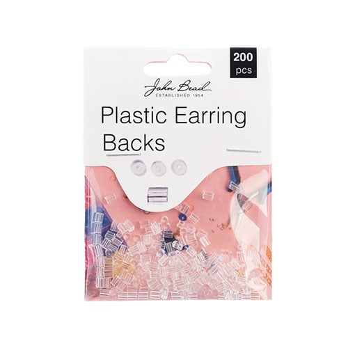 Must Have Findings - Plastic Earring Backs Clear 200pcs