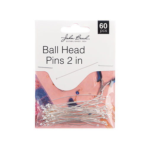 Must Have Findings - Ball Head Pins 2in 22ga(0.025) 60pcs