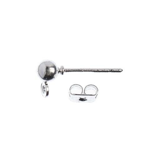 Must Have Findings - Earring Post w/5mm Ball 12pcs