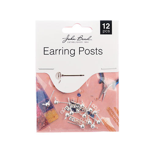 Must Have Findings - Earring Post w/5mm Ball 12pcs