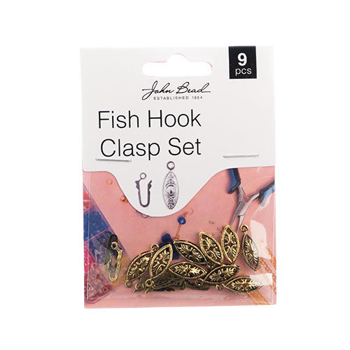 Must Have Findings - Fish Hook Clasp Set 9pcs
