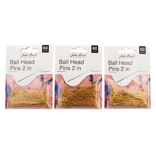 Must Have Findings - Ball Head Pins 2in 22ga(0.025) 60pcs