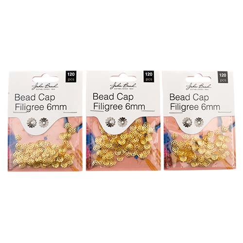 Must Have Findings - Bead Cap Filigree 6mm 120pcs