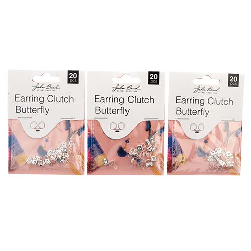 Must Have Findings - Earring Clutch Butterfly 6x3mm 20pcs