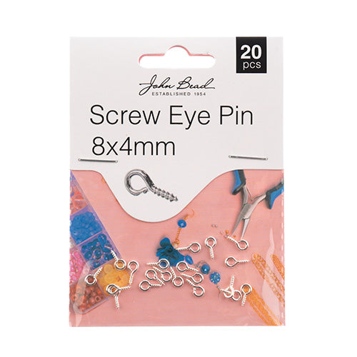 Must Have Findings - Screw Eye Pin 8x4mm 20pcs