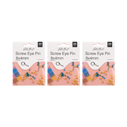 Must Have Findings - Screw Eye Pin 8x4mm 20pcs