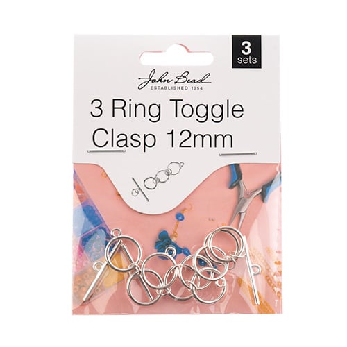 Must Have Findings - 3 Ring Toggle Clasp 12mm Loops