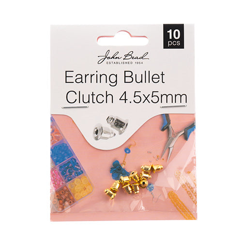 Must Have Findings - Earring Bullet Clutch 4.5x5mm 10pcs