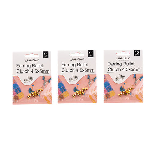 Must Have Findings - Earring Bullet Clutch 4.5x5mm 10pcs
