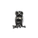 Stainless Steel Antique Silver Owl Bead 11x14mm 5pcs