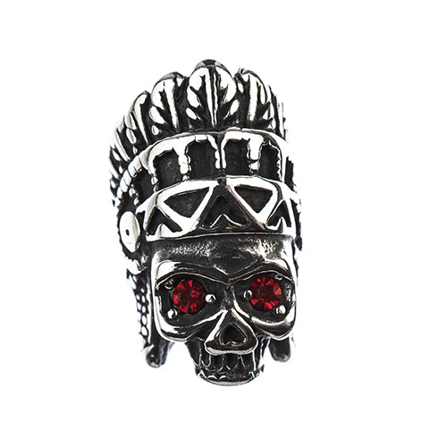 Stainless Steel Antique Silver Magnetic Glue-In Cord Clasp Skull - Cosplay Supplies Inc