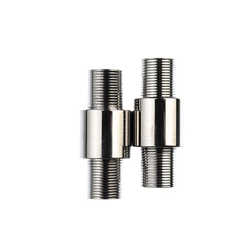 Stainless Steel Silver Glue-In Cord Tube Clasp 24x10mm 2pcs - Cosplay Supplies Inc