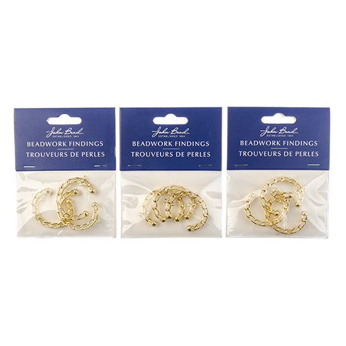 Beadwork Findings  Pendant Chain Half Circle 28x35mm 3pcs