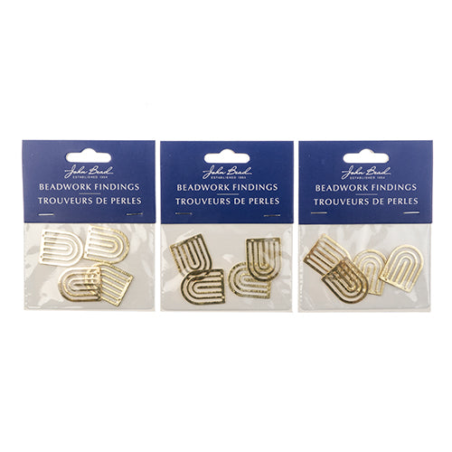 Beadwork Findings  Pendant Rainbow 20x25mm 4pcs