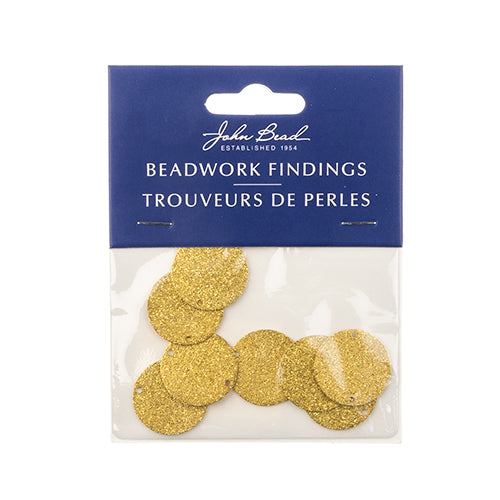 Beadwork Findings  Pendant Round Circle with 1+1 Holes  8pc