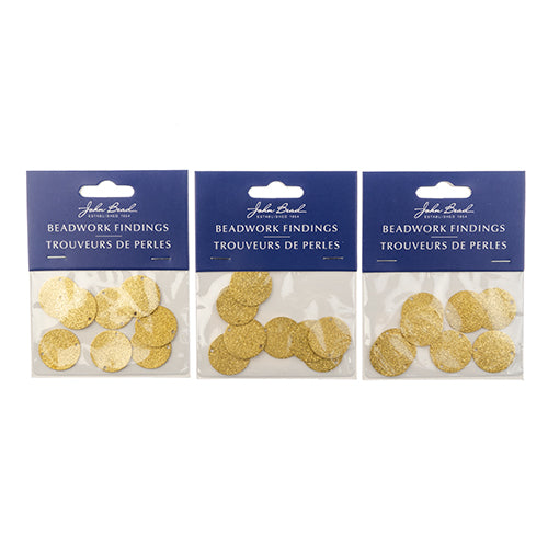 Beadwork Findings  Pendant Round Circle with 1+1 Holes  8pc