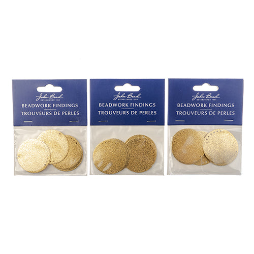 Beadwork Findings  Pendant Round Circle with 7+1 Holes  6pc