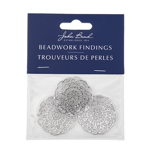 Beadwork Findings  Pendant Mandala 31mm 3pcs