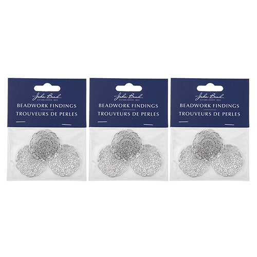 Beadwork Findings  Pendant Mandala 31mm 3pcs