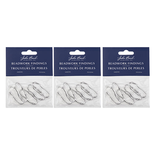 Beadwork Findings  Pendant Organic Oval 13x35mm 5pcs