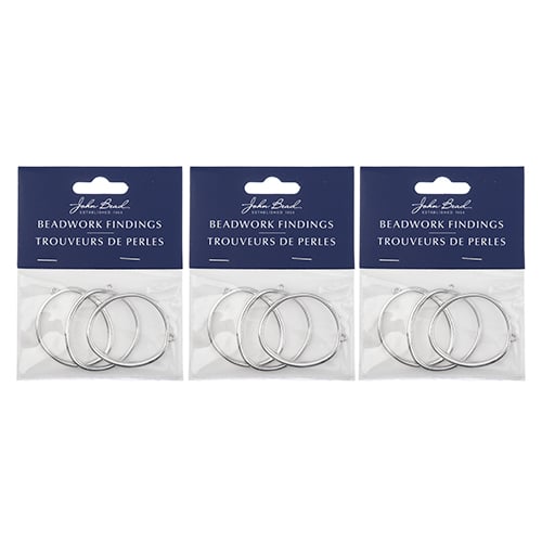 Beadwork Findings  Pendant Organic Circle 34x40mm 3pcs