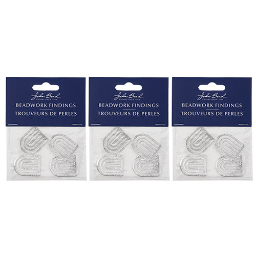 Beadwork Findings  Pendant Rainbow 20x25mm 4pcs