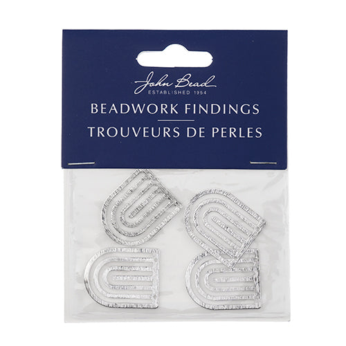 Beadwork Findings  Pendant Rainbow 20x25mm 4pcs