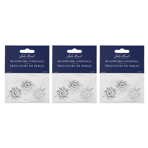 Beadwork Findings  Pendant Eye in Sun 23x25mm 3pcs