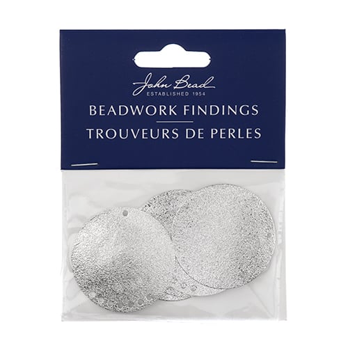 Beadwork Findings  Pendant Round Circle with 7+1 Holes  6pc