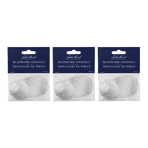 Beadwork Findings  Pendant Round Circle with 7+1 Holes  6pc