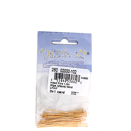 Head Pins 20ga Lead Free / Nickel Free