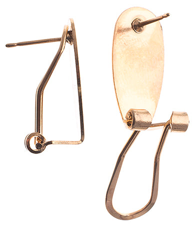 Fingernail Earring 10x20mm (2pr) 