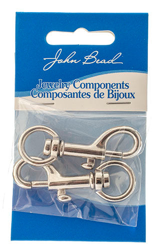 Swivel Clip Nickel Color 2pcs