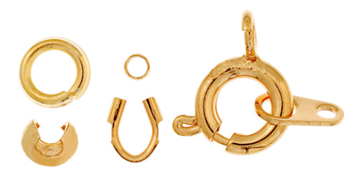 Spring Ring Clasps Kit Gold - 2 Sets