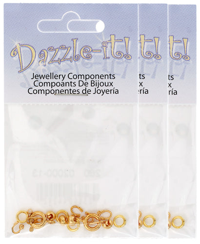 Spring Ring Clasps Kit Gold - 2 Sets