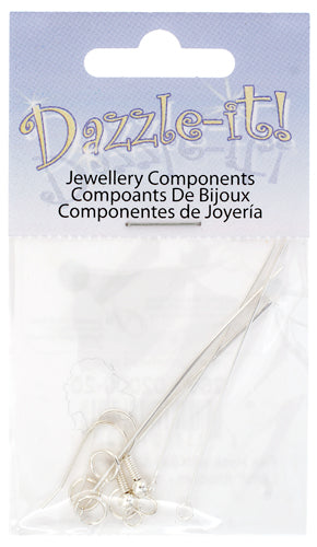 Fish Hook with Ball & Spring - 1 pair