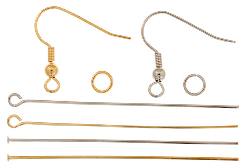 Fish Hook Earring Kit Gold & Silver