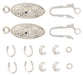 Fancy Fish Hook Clasp 1 Loop Lead Free / Nickel Free - 2 Sets